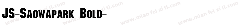 JS-Saowapark Bold字体转换